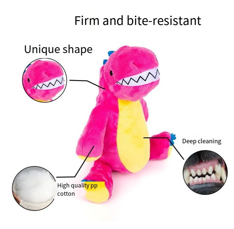 Toys that produce sound plush and bite resistant teeth cleaning interactive puzzle toys