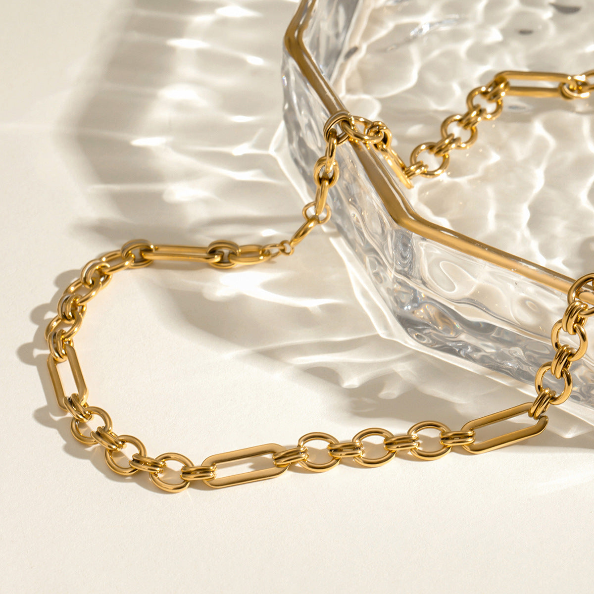 stainless steel handmade chain 3:1 chain necklace