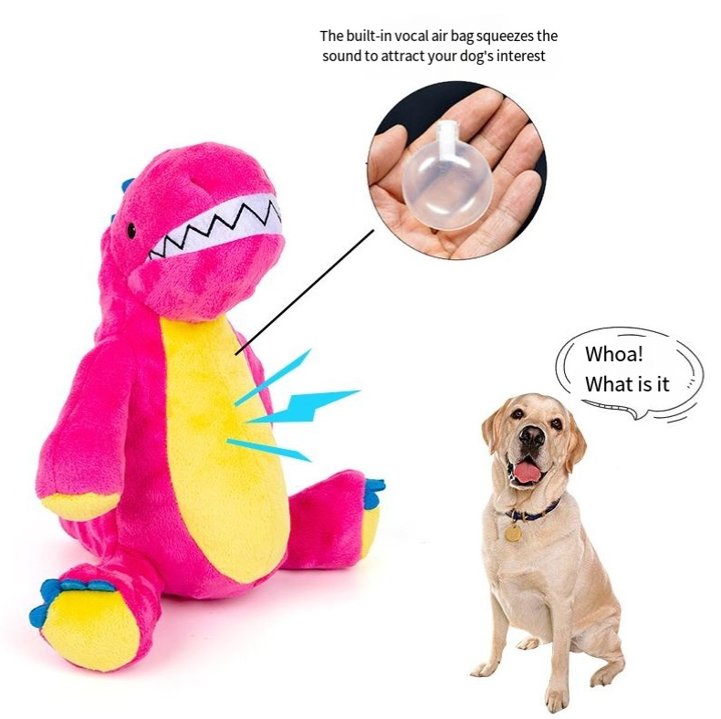 Toys that produce sound plush and bite resistant teeth cleaning interactive puzzle toys