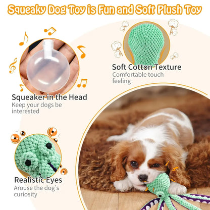 Pet Plush Toy Cat Dog Voice Octopus Shell Puzzle Toy