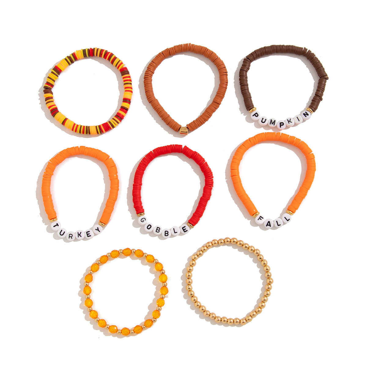 Thanksgiving letter soft ceramic bracelet