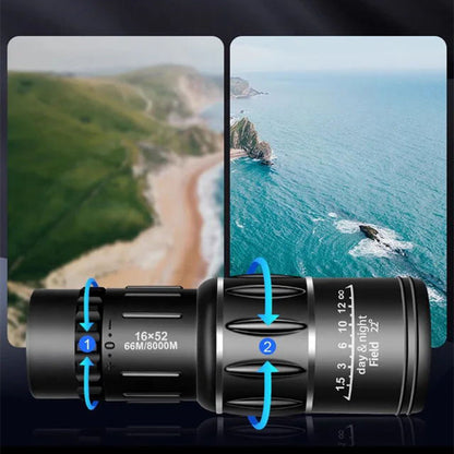 Frostinfo®🔥LAST DAY 65% OFF -16X52 Monocular bifocal optical zoom telescope