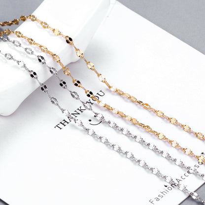 New fashion lip chain with chain female clavicle tile necklace