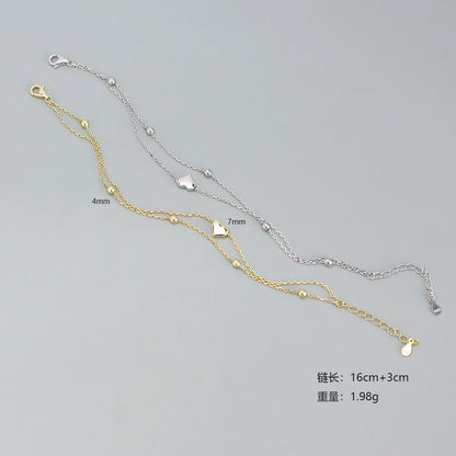 Double Layer Heart-shaped Bracelet