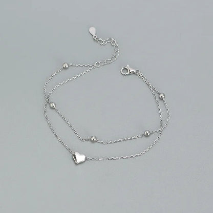 Double Layer Heart-shaped Bracelet