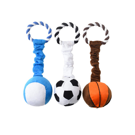 Dog Toy Sound Molar Super Soft Cloth Ball Pet Toy Ball Dog Training Supplies Interactive Toys