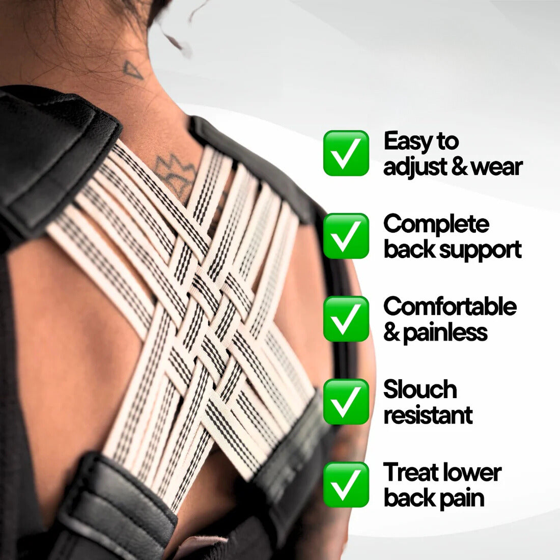 Relieve neck, shoulder and back pain with the NESLEMY™ Posture Corrector